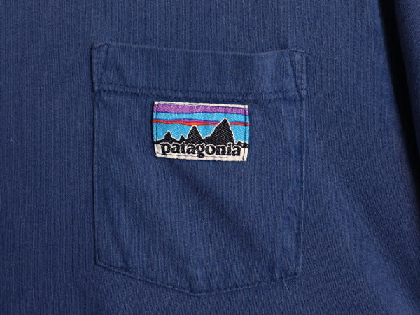 USA製 パタゴニア ポケット付き 半袖 Tシャツ メンズ M 古着 ポケT カットソー 白タグ デカタグ 復刻 ワンポイント オーガニック コットン