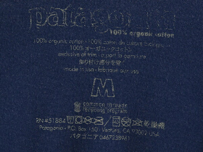 USA製 パタゴニア ポケット付き 半袖 Tシャツ メンズ M 古着 ポケT カットソー 白タグ デカタグ 復刻 ワンポイント オーガニック コットン