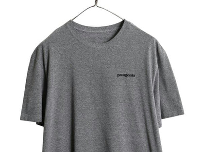 パタゴニア 両面 プリント 半袖 Tシャツ メンズ M / 19年製 アウトドア P6 ボックスロゴ バックプリント カットソー ゆったり シンプル 灰