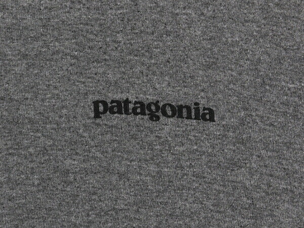パタゴニア 両面 プリント 半袖 Tシャツ メンズ M / 19年製 アウトドア P6 ボックスロゴ バックプリント カットソー ゆったり シンプル 灰