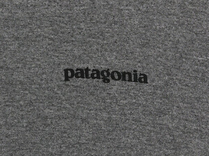 パタゴニア 両面 プリント 半袖 Tシャツ メンズ M / 19年製 アウトドア P6 ボックスロゴ バックプリント カットソー ゆったり シンプル 灰