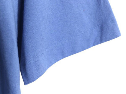 デッドストック 90s USA製 フルーツオブザルーム 無地 半袖 Tシャツ メンズ XL / オールド シングルステッチ カットソー 大きいサイズ 薄青