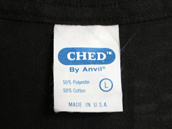 デッドストック 80s USA製 アンビル 無地 半袖 Tシャツ メンズ L 小さめ M 程 新品 ヴィンテージ カットソー シングルステッチ ブランク 黒