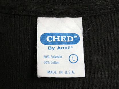 デッドストック 80s USA製 アンビル 無地 半袖 Tシャツ メンズ L 小さめ M 程 新品 ヴィンテージ カットソー シングルステッチ ブランク 黒