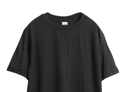 デッドストック 80s USA製 アンビル 無地 半袖 Tシャツ メンズ L 小さめ M 程 新品 ヴィンテージ カットソー シングルステッチ ブランク 黒