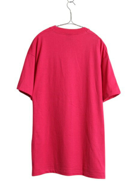 デッドストック 90s USA製 スクリーン スターズ 無地 半袖 Tシャツ メンズ XL オールド シングルステッチ カットソー 大きいサイズ ピンク