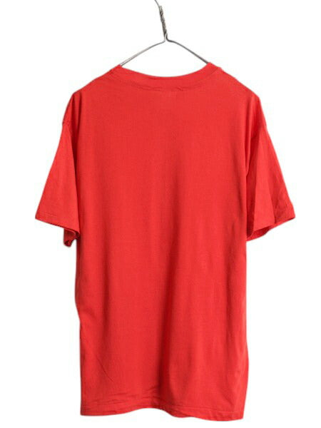 デッドストック 80s USA製 アンビル 無地 半袖 Tシャツ メンズ L / 新品 ヴィンテージ カットソー トップス シングルステッチ ブランク 赤