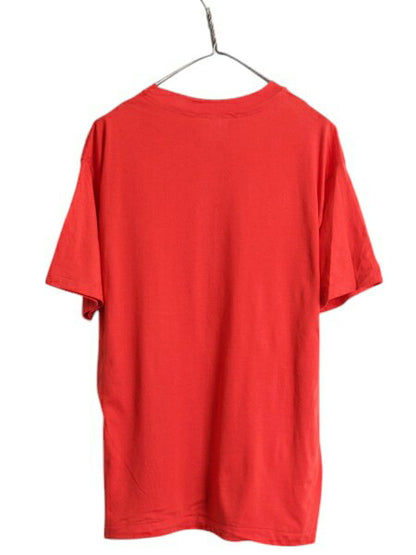 デッドストック 80s USA製 アンビル 無地 半袖 Tシャツ メンズ L / 新品 ヴィンテージ カットソー トップス シングルステッチ ブランク 赤