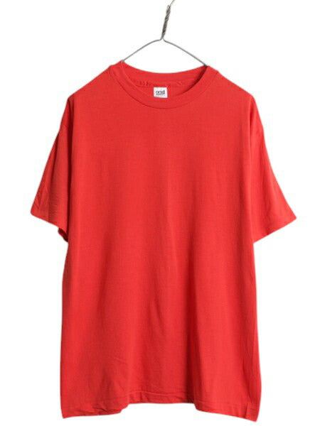 デッドストック 80s USA製 アンビル 無地 半袖 Tシャツ メンズ L / 新品 ヴィンテージ カットソー トップス シングルステッチ ブランク 赤