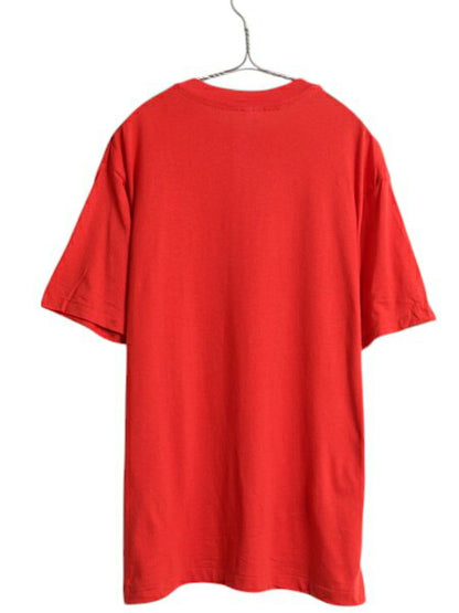 デッドストック 80s USA製 アンビル 無地 半袖 Tシャツ メンズ L / 新品 ヴィンテージ シングルステッチ カットソー トップス ブランク 赤