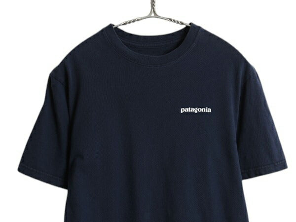 パタゴニア 両面 プリント 半袖 Tシャツ メンズ XS 17年製 アウトドア P6 ボックスロゴ バックプリント オーガニック コットン カットソー