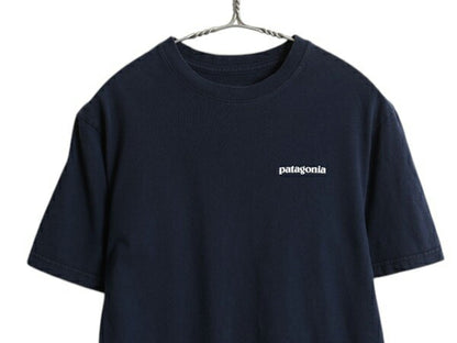 パタゴニア 両面 プリント 半袖 Tシャツ メンズ XS 17年製 アウトドア P6 ボックスロゴ バックプリント オーガニック コットン カットソー