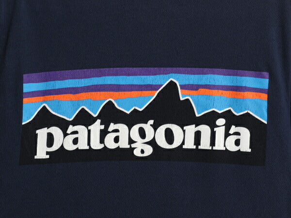 パタゴニア 両面 プリント 半袖 Tシャツ メンズ XS 17年製 アウトドア P6 ボックスロゴ バックプリント オーガニック コットン カットソー
