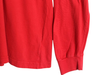 ノースフェイス プリント 長袖 Tシャツ メンズ XL / 古着 アウトドア ロンT ロングスリーブ カットソー ワンポイント 大きいサイズ レッド