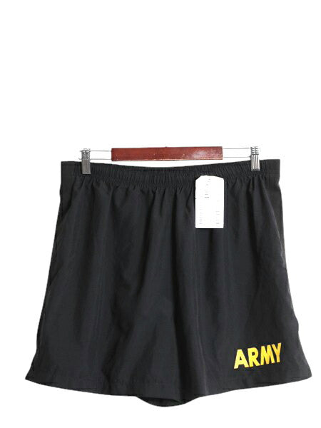 デッドストック 米軍実物 US ARMY アーミー ナイロン トレーニング ショートパンツ メンズ L 新品 13年製 ショーツ ミリタリー 水陸両用 黒