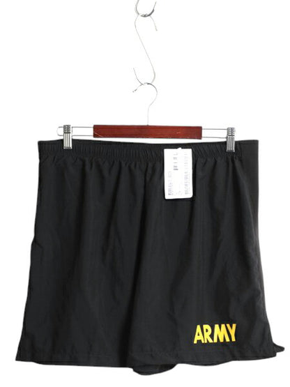 デッドストック 米軍実物 US ARMY アーミー ナイロン トレーニング ショートパンツ メンズ L 新品 13年製 ショーツ 水陸両用 ミリタリー 黒