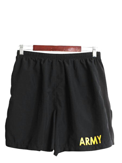 米軍実物 US ARMY アーミー ナイロン トレーニング ショートパンツ メンズ M ミリタリー ショーツ 短パン 海パン 水陸両用 インナー付き 黒