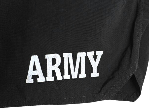 米軍実物 US ARMY アーミー ナイロン トレーニング ショートパンツ メンズ M 程 古着 ショーツ 短パン ミリタリー 海パン 水陸両用 黒 軍物