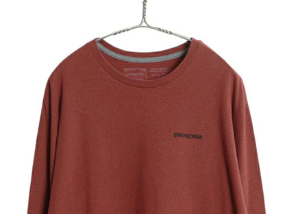 パタゴニア 両面 プリント 長袖 Tシャツ メンズ L 古着 20年製 アウトドア ロンT ロングスリーブ ボックスロゴ バックプリント カットソー