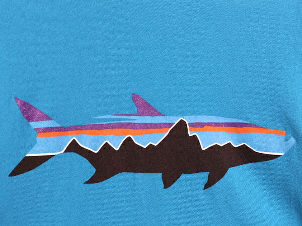 パタゴニア 両面 プリント 半袖 Tシャツ メンズ M / 古着 16年製 アウトドア バックプリント フィッシュ グラフィック イラスト カットソー