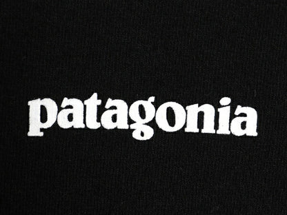 パタゴニア 両面 プリント 長袖 Tシャツ メンズ M 20年製 アウトドア ロンT ロングスリーブ カットソー ボックスロゴ P6 バックプリント 黒