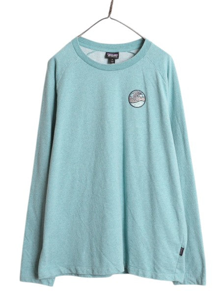 パタゴニア 両面 プリント ライトウェイト スウェット メンズ XL 16年製 トレーナー 長袖Tシャツ ロンT グラフィック イラスト カットソー