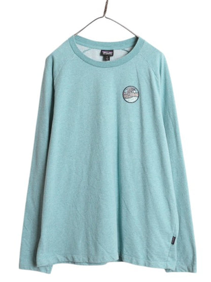 パタゴニア 両面 プリント ライトウェイト スウェット メンズ XL 16年製 トレーナー 長袖Tシャツ ロンT グラフィック イラスト カットソー