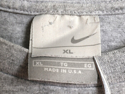 00s USA製 ナイキ スモール スウッシュ 刺繍 半袖 Tシャツ メンズ XL / オールド コットン ワンポイント カットソー シンプル 大きいサイズ