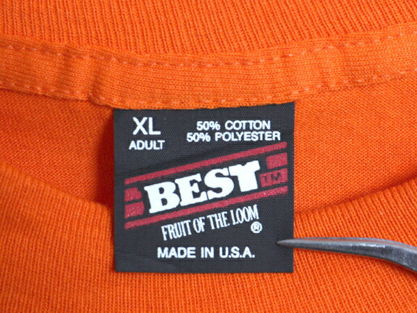デッドストック 90s USA製 フルーツオブザルーム 無地 半袖 Tシャツ メンズ XL / 新品 シングルステッチ カットソー トップス 大きいサイズ