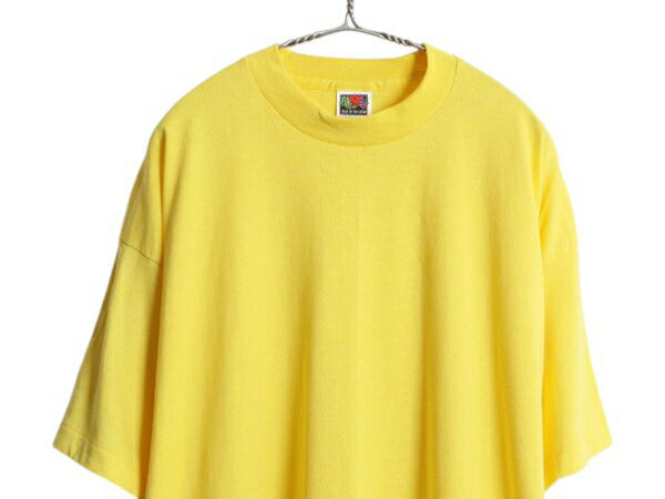 デッドストック 90s USA製 フルーツオブザルーム 無地 半袖 Tシャツ メンズ XXL 新品 シングルステッチ トップス カットソー 大きいサイズ