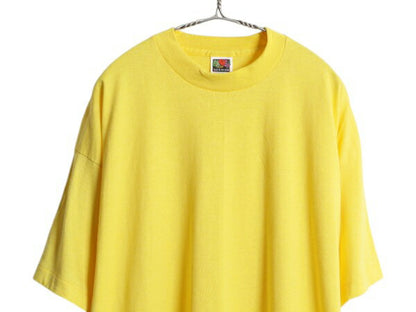 デッドストック 90s USA製 フルーツオブザルーム 無地 半袖 Tシャツ メンズ XXL 新品 シングルステッチ トップス カットソー 大きいサイズ