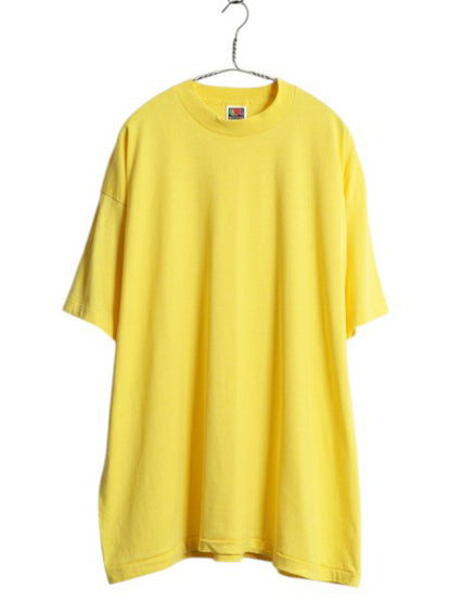 デッドストック 90s USA製 フルーツオブザルーム 無地 半袖 Tシャツ メンズ XXL 新品 シングルステッチ トップス カットソー 大きいサイズ
