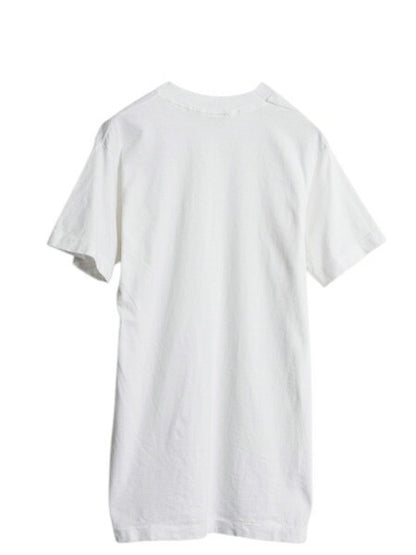 デッドストック 80s USA製 フルーツオブザルーム 無地 半袖 Tシャツ メンズ M 小さめ S 程/ ヴィンテージ シングルステッチ カットソー 白