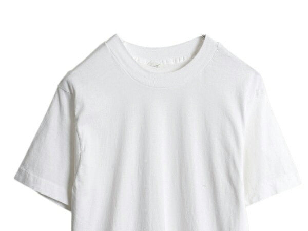 デッドストック 80s USA製 フルーツオブザルーム 無地 半袖 Tシャツ メンズ M 小さめ S 程/ ヴィンテージ シングルステッチ カットソー 白