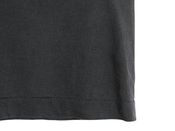 80s USA製 フルーツオブザルーム ポケット付き 無地 半袖 Tシャツ メンズ L 小さめ M 程 雰囲気系 ヴィンテージ シングルステッチ ブラック