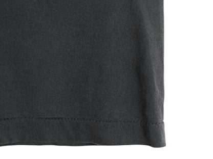 80s USA製 フルーツオブザルーム ポケット付き 無地 半袖 Tシャツ メンズ L 小さめ M 程 雰囲気系 ヴィンテージ シングルステッチ ブラック