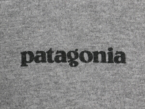 パタゴニア 両面 プリント 半袖 Tシャツ メンズ XL 17年製 アウトドア P6 ボックスロゴ オーガニック コットン カットソー 大きいサイズ 灰