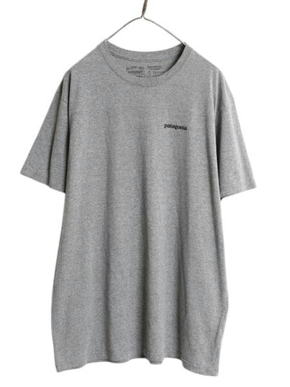 パタゴニア 両面 プリント 半袖 Tシャツ メンズ XL 古着 18年製 アウトドア P6 ボックスロゴ バックプリント カットソー トップス シンプル
