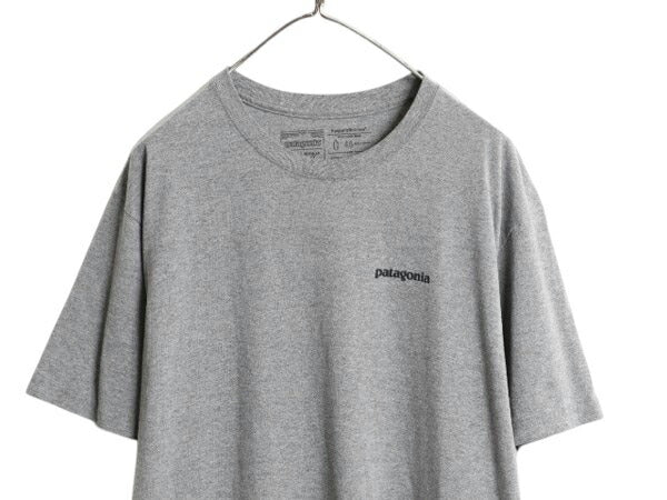 パタゴニア 両面 プリント 半袖 Tシャツ メンズ XL 古着 18年製 アウトドア P6 ボックスロゴ バックプリント カットソー トップス シンプル