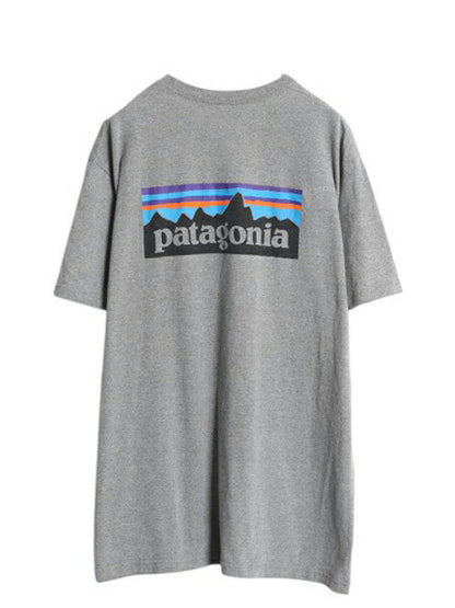パタゴニア 両面 プリント 半袖 Tシャツ メンズ XL 古着 18年製 アウトドア P6 ボックスロゴ バックプリント カットソー トップス シンプル