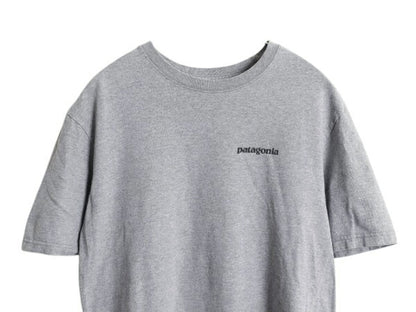 パタゴニア 両面 プリント 半袖 Tシャツ メンズ XS 17年製 アウトドア P6 ボックスロゴ バックプリントオーガニック コットン カットソー