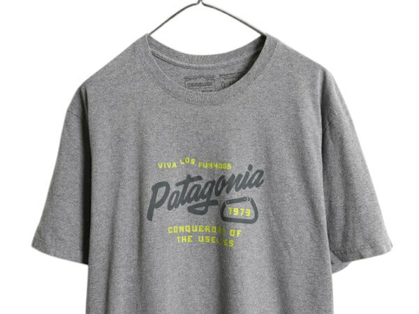 パタゴニア メッセージ ロゴ プリント 半袖 Tシャツ メンズ XL 18年製 アウトドア イラスト カットソー アート グラフィック 大きいサイズ