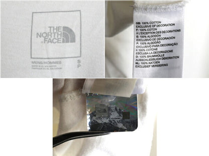 ノースフェイス 3面 プリント 長袖 Tシャツ メンズ S アウトドア ロンT ロングTシャツ ボックスロゴ バックプリント 袖プリント カットソー