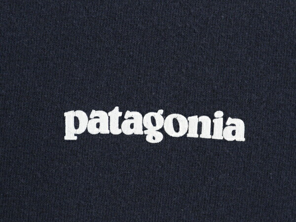 パタゴニア 両面 プリント 半袖 Tシャツ メンズ S / 19年製 アウトドア P6 ボックスロゴ バックプリント カットソー シンプル ゆったり 紺