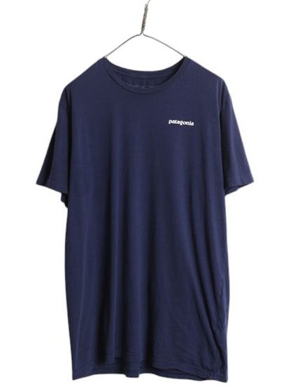 パタゴニア 両面 プリント 半袖 Tシャツ メンズ XL 古着 19年製 アウトドア P6 バックプリント ボックスロゴ 大きいサイズ スリムフィット
