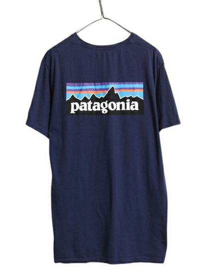 パタゴニア 両面 プリント 半袖 Tシャツ メンズ XL 古着 19年製 アウトドア P6 バックプリント ボックスロゴ 大きいサイズ スリムフィット
