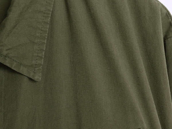 60s ★ 米軍実物 US ARMY 3rd ジャングルファティーグ ジャケット MEDIUM REGULAR 古着 ヴィンテージ ミリタリー ノンリップ オリーブ 無地