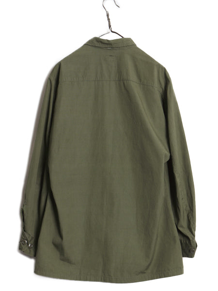 60s ★ 米軍実物 US ARMY 3rd ジャングルファティーグ ジャケット MEDIUM REGULAR 古着 ヴィンテージ ミリタリー ノンリップ オリーブ 無地