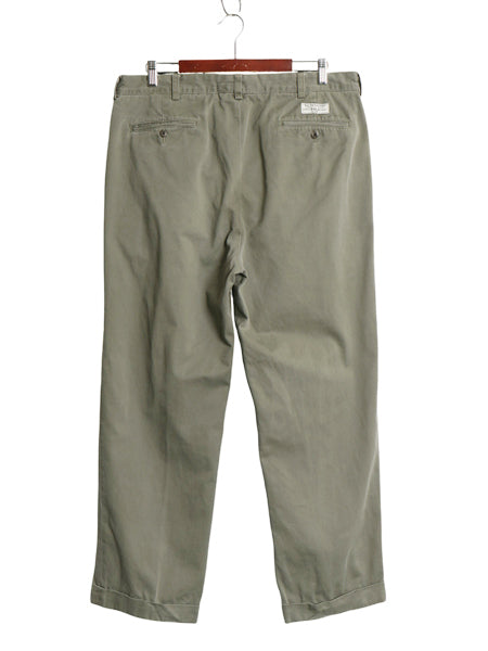 90's ポロ ラルフローレン コットン チノ パンツ 実寸 36 28.5 オールド ANDREW PANT スラックス チノパン ストレート ツータック ポロチノ