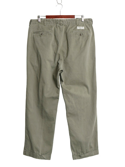 90's ポロ ラルフローレン コットン チノ パンツ 実寸 36 28.5 オールド ANDREW PANT スラックス チノパン ストレート ツータック ポロチノ